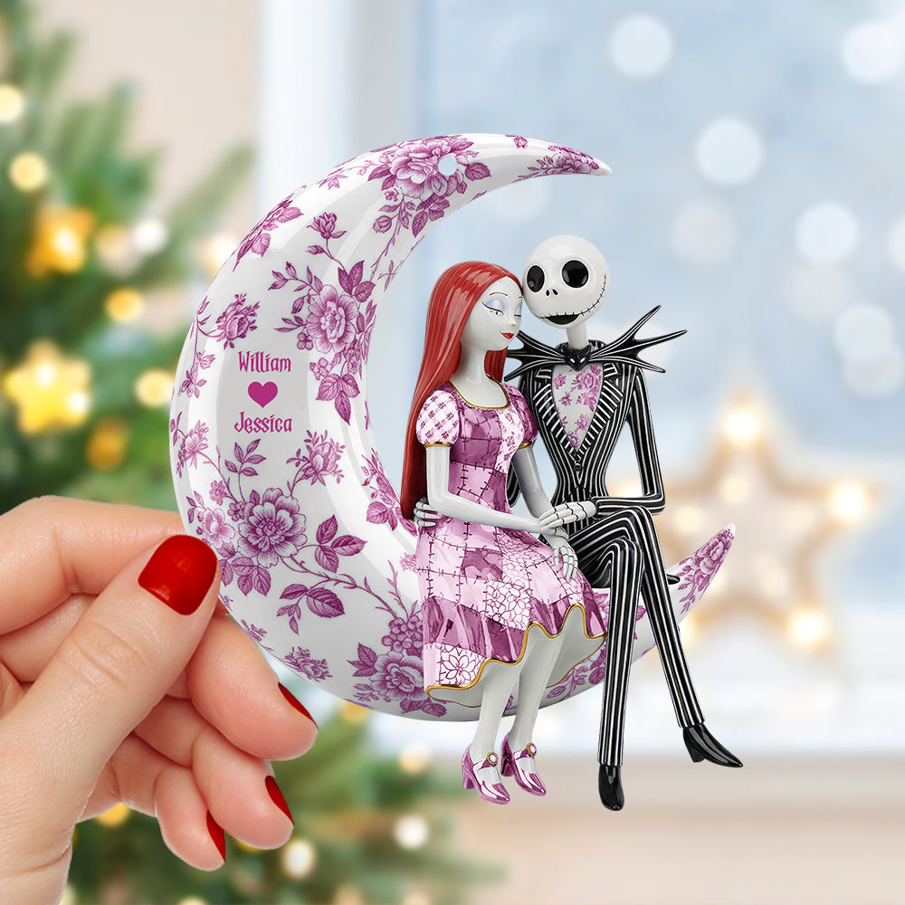 Romantic Moon Couple Ornament – Personalized Christmas Gifts For Couple 03pgqn080925
