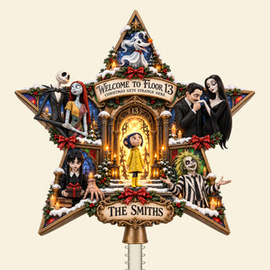 Fantastical Journey Welcome to Floor 13 Tree Topper - Personalized Christmas Gifts 02hata210926
