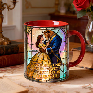 Romantic Fairytale Couple Coffee Accent Mug - Personalized Gift For Couples 08KILU170126