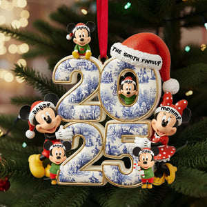 Adorable Family Christmas Acrylic Ornament - Personalized Gifts For Family 03TOLU300925