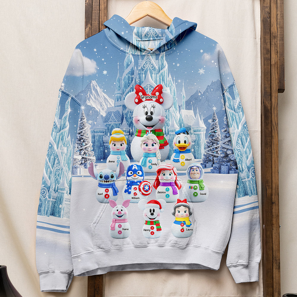 Cartoon Characters 3D Sweatshirt - Personalized Christmas Gifts For Grandma 03naqn210825