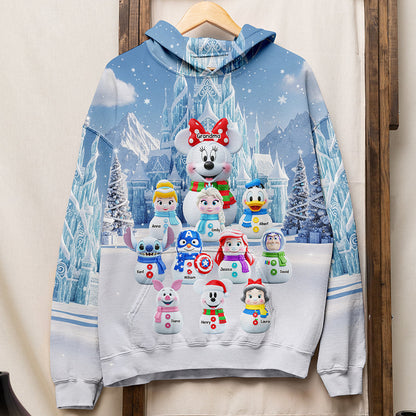 Cartoon Characters 3D Sweatshirt - Personalized Christmas Gifts For Grandma 03naqn210825