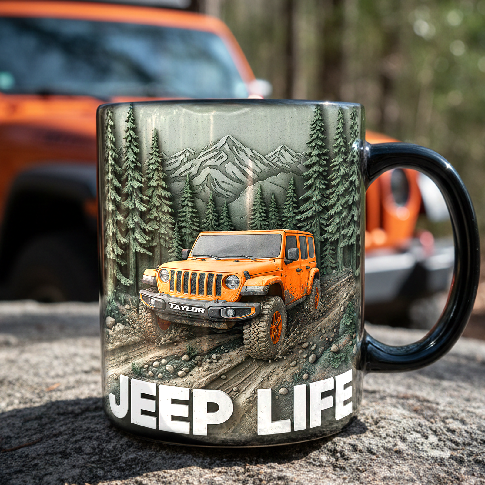 Forest Trail Adventure Mug - Personalized Gift For Off-road Lovers 03HULU041225