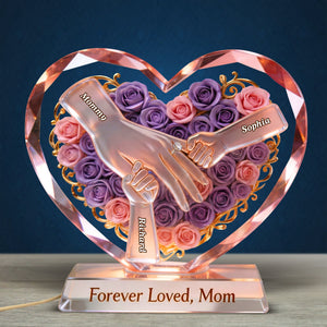 Hand Of Love Acrylic Light Box - Personalized Gifts For Mother's Day 02NAQN150426