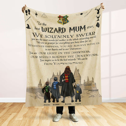 Personalized Gifts For Mom Blanket Best Mum Ever 01HTDT220124TM-Homacus