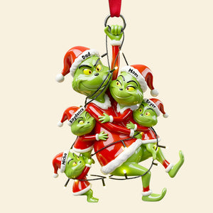 Fun Playing Family Hangng Ornament - Personalized Gifts For Family 03QHDT061025