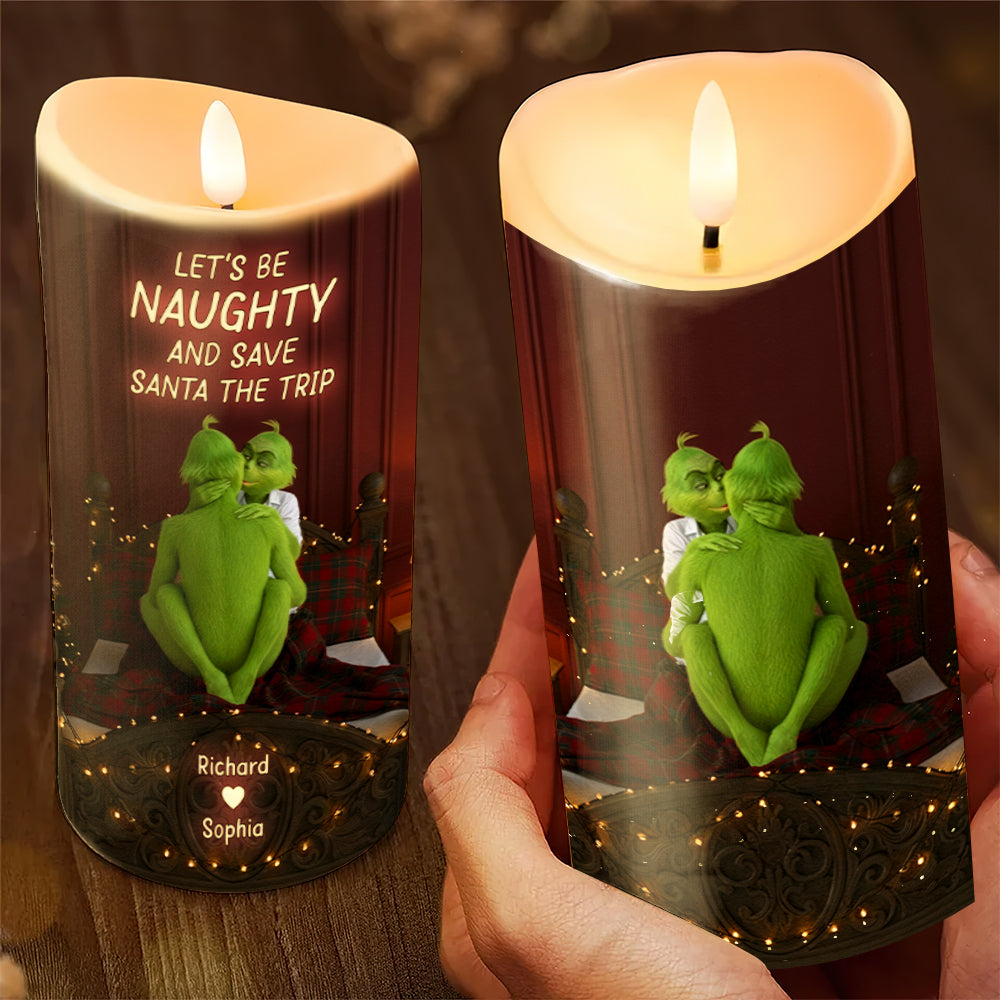 Playful Couple LED Candle, Personalized Christmas Gifts For Couple 04qhqn150925