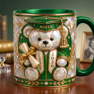 Lovely Bear - Celebrate Graduation Accent Mug - Personalized Gifts For Graduates 04tytn080526