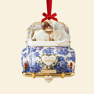 Personalized Gifts For Christmas, Newlywed Toile de Joy Custom Shape Acrylic Ornament 04pgta081025