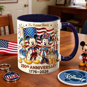 USA Anniversary Accent Mug - Personalized Gifts 03PALU030226