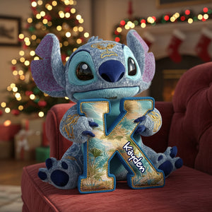 Tropical Alien Alphabet Pillow - Personalized Gift For Adventure Lovers 02TGLU071125