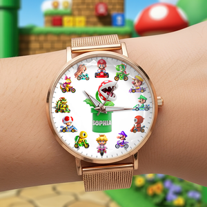 Racing Game Mesh Strap Quartz Watch Personalized Gifts For Fans 04TGPU180725