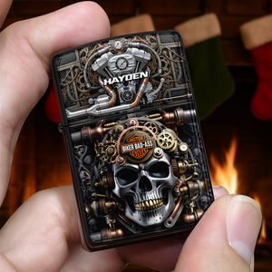 Badass Biker Lighter - Personalized Gifts For Motorcycle Lovers 03QHLU310725
