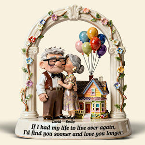Kissing Old Couple Acrylic Plaque - Personalized Gift For Couples 01NAQN270126