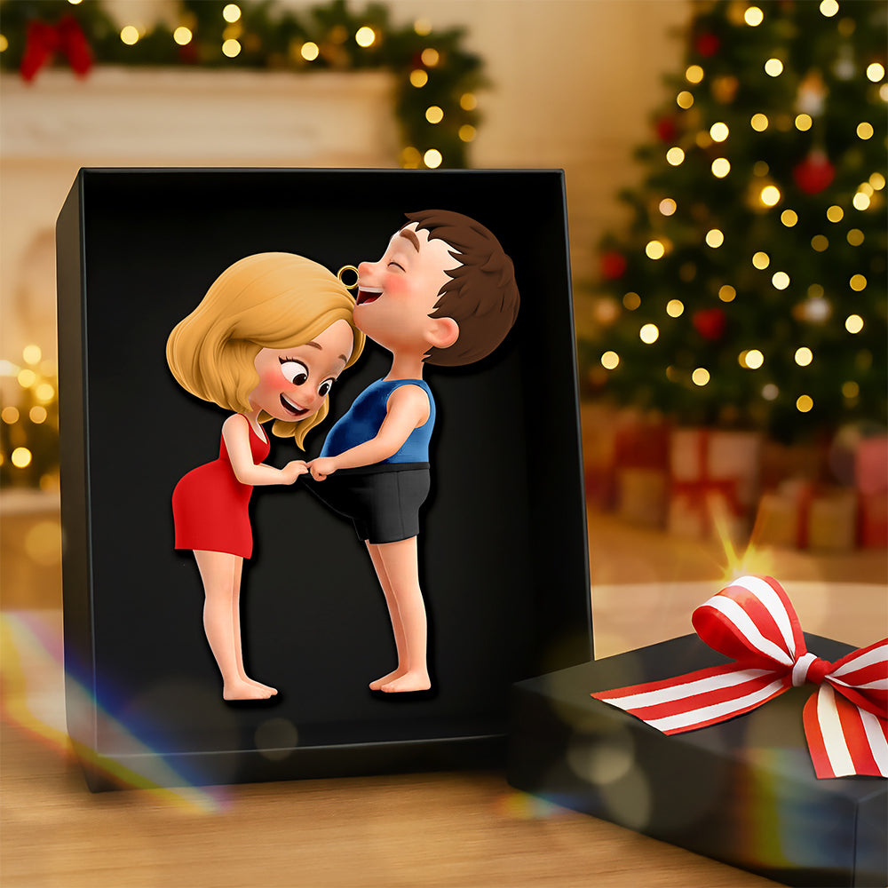 Funny Couple Ornament - Personalized Gifts For Couple 01qhqn181025-Homacus