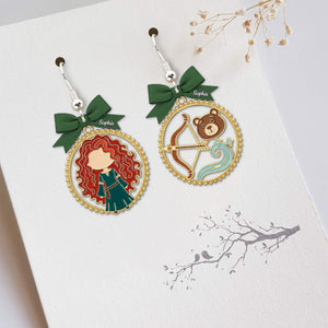 Cartoon Princess Acrylic Earrings Personalized Gifts For Her 01pgtn040725 - Earrings - GoDuckee