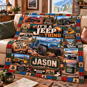 Off-road Blanket - Personalized Gifts For Off-road Lovers 05halu071026