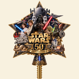 50th Anniversary Acrylic Christmas Tree Topper - Personalized Gifts For Movie Lovers 01ohdt190926