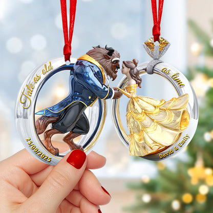 Fairy Tale Couple Christmas Ornament - Set Of 2 Personalized Gifts For Couple 01tgqn180825