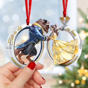 Fairy Tale Couple Christmas Ornament - Set Of 2 Personalized Gifts For Couple 01tgqn180825
