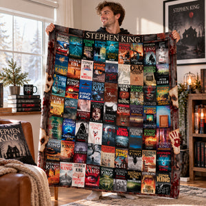 Horror Author Collection Blanket  - Personalized Gifts For Horror Lovers Blanket 02HULU021026