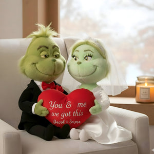 Green Monster Couple Custom Shaped Pillow - Personalized Gifts For Couples 03TOLU081125-Homacus