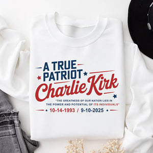 Charlie Kirk Memorial Shirt –  A True Patriot 05acqn110925