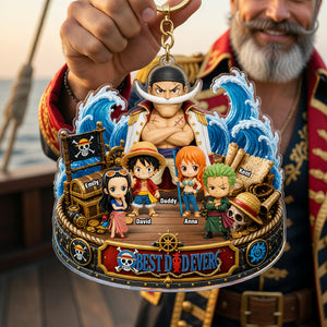 Dad’s Sea Adventure Keychain - Personalized Gift For Dads 01TOQN120526