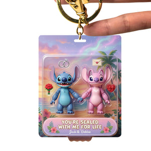 Sealed For Life Couple Acrylic Keychain - Personalized Gifts For Couple 04QHQN070125