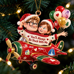 Sticked Together Acrylic Ornament, Personalized Gifts For Couple 07qhdt091026