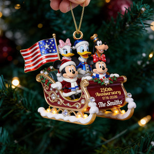 Patriotic Family Christmas Ornament - Personalized Gifts For Family 09pgdt131026