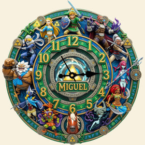 Legendary Fantasy Warriors Acrylic Hanging Wall Clock - Personalized Gifts 05natn130326