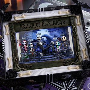 Spooky Dad And Kids Acrylic Plaque - Personalized Gifts For Dads 02ohqn300426