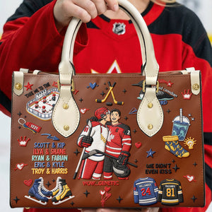 Winter Sports Love Leather Bag - Personalized Gift For Sport Lovers 05NAQN270126