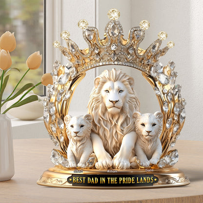 Best Dad Gown Acrylic Plaque, Personalized Gifts For Dad 01tgqn080525-Homacus