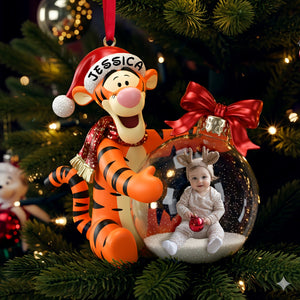 Custom Photo Baby Ornament - Personalized Gift For Baby Christmas Ornament 01PGLU01125