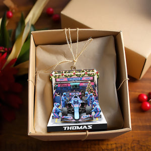 Fast Track Car Acrylic Ornament - Personalized Gift For Racing Lovers 03NALU041025