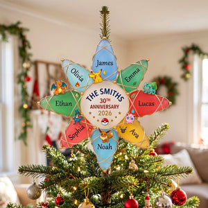 30-Year Collector Era Acrylic Christmas Tree Topper - Personalized Gifts 04HUTN071026