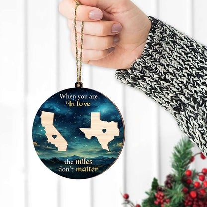 Personalized Gift For Long Distance Relationship, Wooden Ornament 01TOMH071024HU - Ornament - GoDuckee