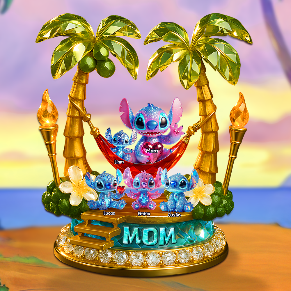 Little Monster Mom Plaque - Personalized Gifts For Mom 03ohpu180425-Homacus