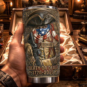Born For Liberty 20oz Tumbler - Personalized Anniversary Gift For Patriots 02TYLU030326