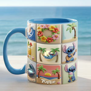 Tropical Vacation Scene Accent Mug - Personalized Gifts For Christmas 03TOLU3111025