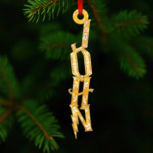 Alphabet Ornament Personalized Christmas Gifts 06TODT291025