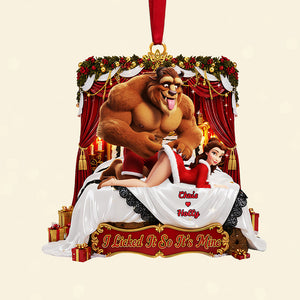 Personalized Gifts For Christmas, Naughty Couple Acrylic Ornament 01nata220925