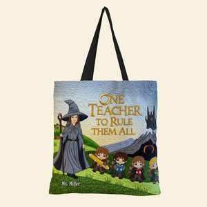 Teacher In Fantasy World Tote Bag, Personalized Gifts For Teacher 01qhtn280725