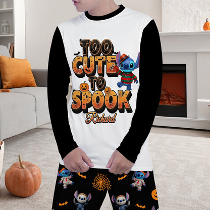 Spooky Cartoon Pajama Set - Personalized Halloween Gifts For Horror Lovers 01pgqn210825