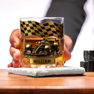 Race Car Whiskey Glass - Personalized Gifts For Racing Lovers 02tgqn130825
