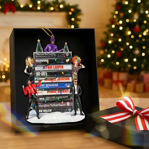 Retro Rock Music - Personalized Gifts For Christmas Ornament 05naqn011125