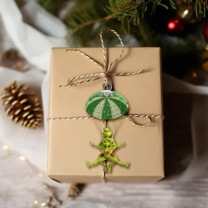 Naughty Green Parachute Couple Ornament - Personalized Gift For Couples 05OHLU031125