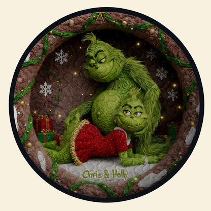 Personalized Gifts For Couple, Green Goblin Quilted Round Mat 04ohta260925